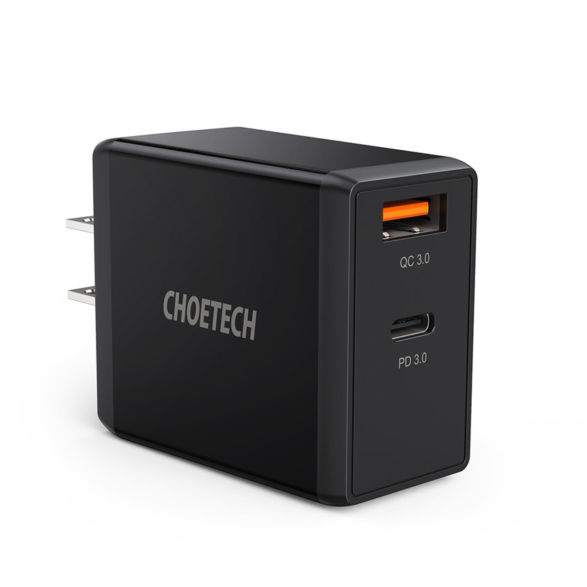 CHOETECH PD5001 PD 65W GaN Charger Fast Charging For 7/7 Plus/6S/6S Plus/6 Plus/6/SE (2020)/ 11/ 11Pro/11ProMax/XsMax,/XR/ XS/X/8/8 Plus/ AirPods/Ipad/MacBook/Samsung/LG/HTC/Huawei/Moto/xiao MI and More