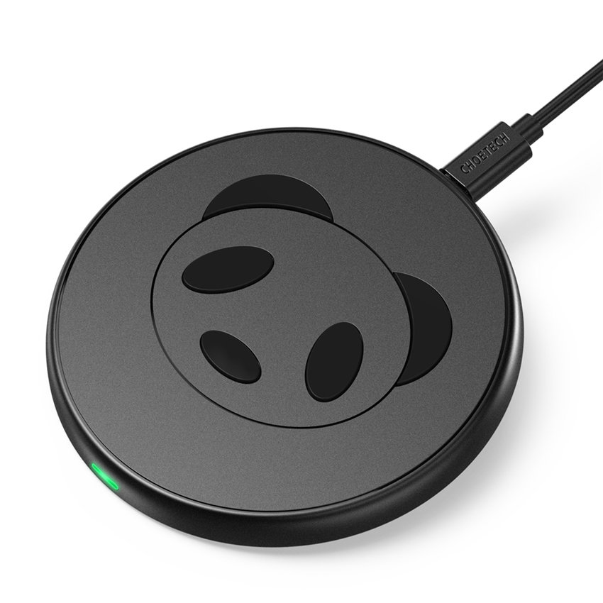 CHOETECH T528-S Panda Fast Wireless Charging Pad 10W For 11/11Pro/11ProMax/XR/XsMax/XS/X/8/8Plus/S20/S10/S9/S8/Note 10/Note 9 and More